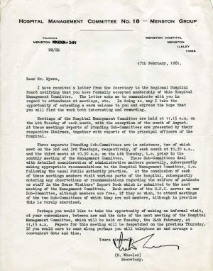 Brahams Acceptance Letter 1961 